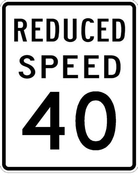 Traffic Signs And Safety R2 5b 18x24 Reduced Speed