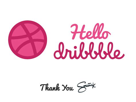 Hello Dribbble By Sajid Shaik Logo Designer On Dribbble