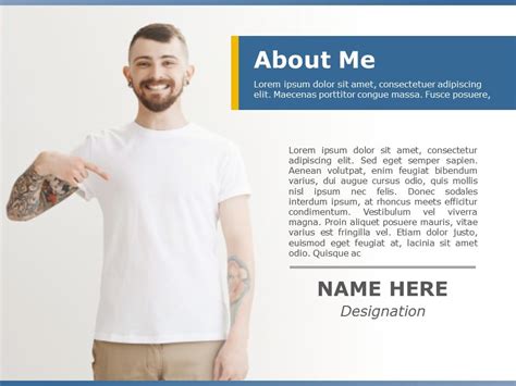 About Me Powerpoint Template Free