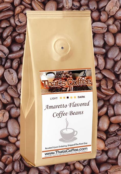 Amaretto Flavored Coffee Beans Whole Bean Or Ground Thats Coffee