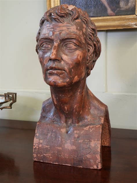 A Male Terracotta Bust Drew Pritchard Ltd