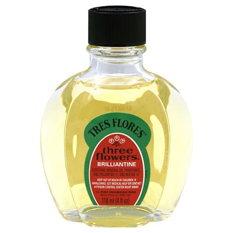 Tres Flores Three Flowers Brilliantine 4 Fl Oz 118 Ml