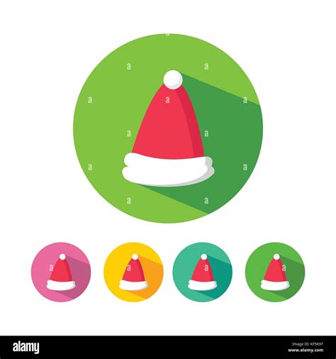 Simple Christmas Hat Icons Stock Vector Image And Art Alamy
