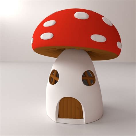 3d Mushroom House Cgtrader