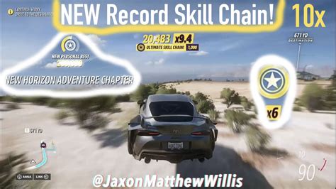 NEW Record Skill Chain 200k Forza Horizon 5 YouTube