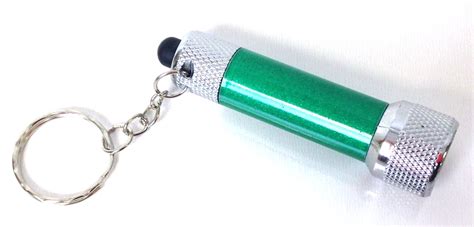 Keychain Led Flashlight 5 Leds Green