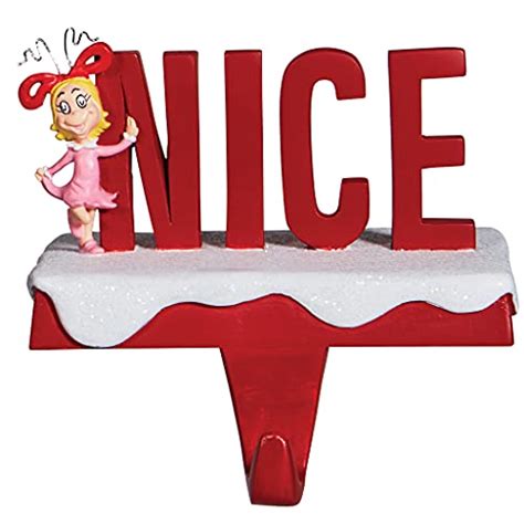 Department 56 Dr Seuss The Grinch Cindy Lou Who Nice Sculpted Stocking Hanger Holder 472 Inch