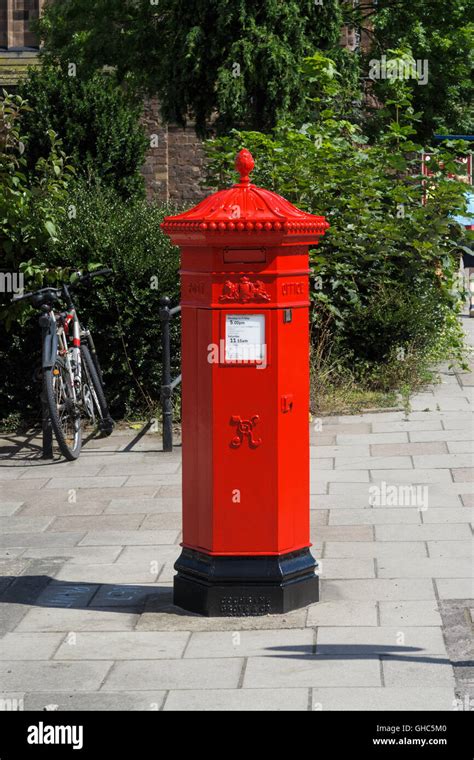 Traditional Red Penfold Style Postboxpillarbox Near Shrewsbury