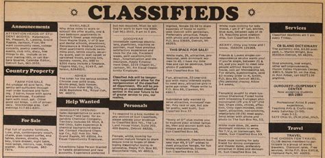 classified ad ann arbor district library