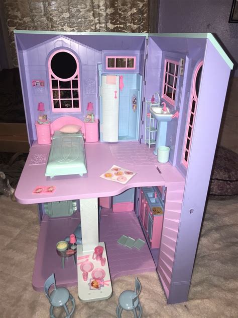 Barbie Talking Townhouse Playset Town House W Furniture And