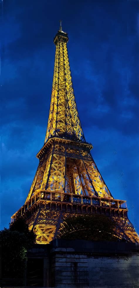 Hd Wallpaper Eiffel Tower During Nighttime Paris France Dusk