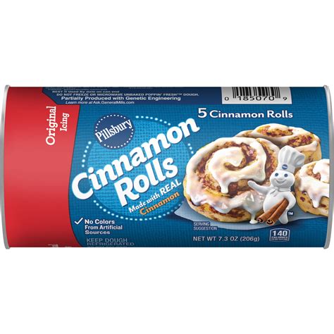 Pillsbury Cinnamon Rolls With Icing 5 Count 73 Oz