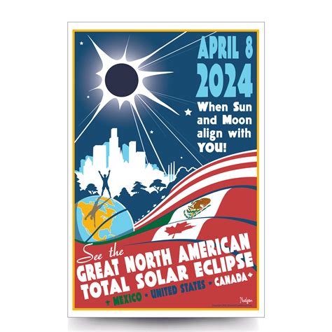 Great North American Solar Eclipse Canvas Eclipse Merchandise