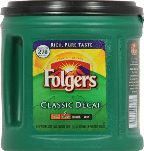 Folgers Classic Decaf Medium Roast Ground Coffee 339 Oz Kroger