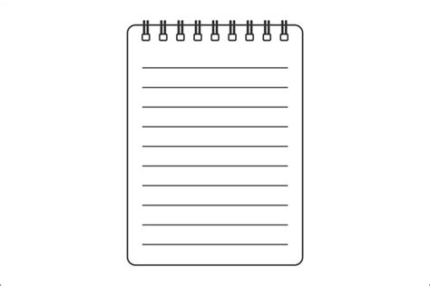 Notebook Document Notepad Icon White Document