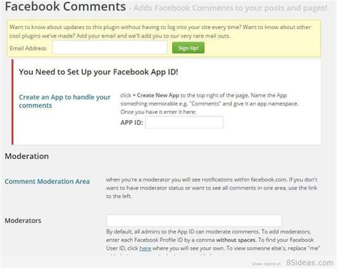 Match a facebook id number to a name by typing it into the facebook url. How to Install Facebook Comments on WordPress - 85ideas.com