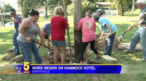 Girl Scout Troop Builds Hammock Hotel At Fayetteville Park