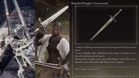 Elden Ring Banished Knights Greatsword Drop Location And Move Set