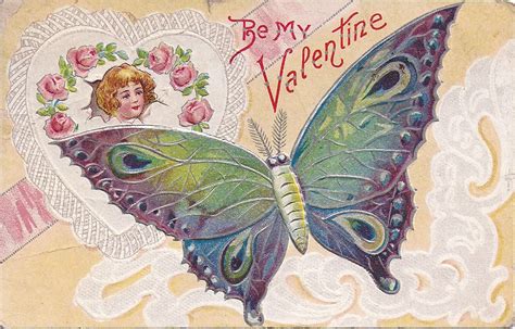 Antique Images Valentines Day Clip Art Antique Postcard Purple
