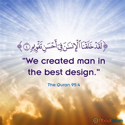 Allah Created Us In The Best Design Islam Creation Quran Quran
