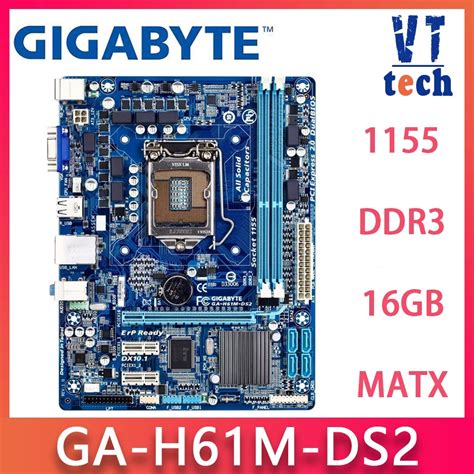 Gigabyte H61m Ds2 S1 Pcie 30 Socket 1155 Ddr3 H61 Motherboard Intel
