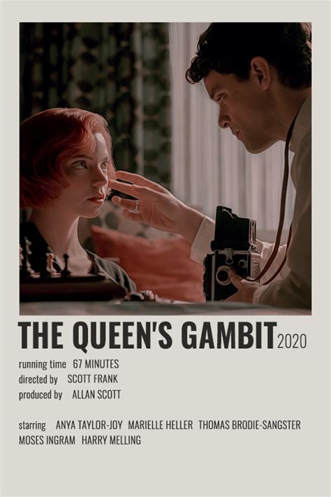 The Queens Gambit Polaroid Poster The Queens Gambit Queens Gambit
