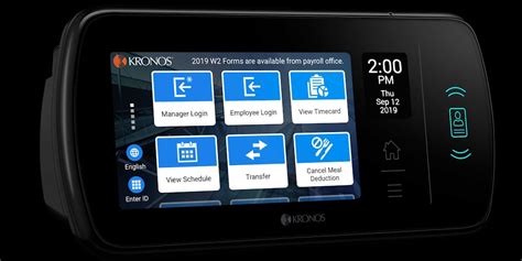 Kronos Intouch Dx Say Hello To The Time Clock Of The Future Product