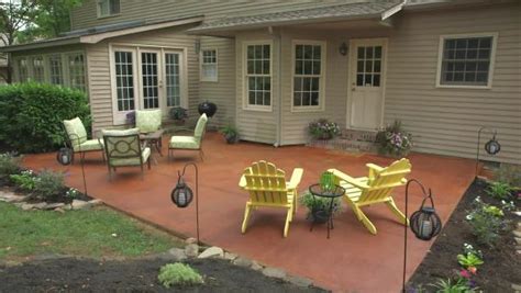 But the possibilities for this versatile material don't. Transform a Concrete Patio Video | DIY