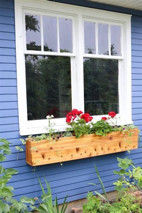 Remodelaholic How To Build A Wood Window Box Planter