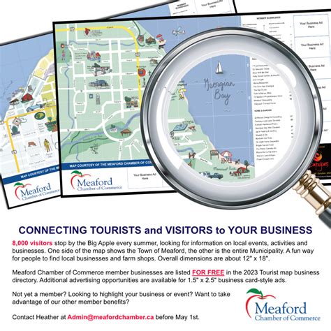 Chamber Of Commerce Tourist Map Meaford Chamber Of Commerce
