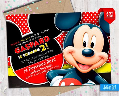 Invitaciones De Mickey Mouse Para Imprimir Ticketmaster Hacer A Mano