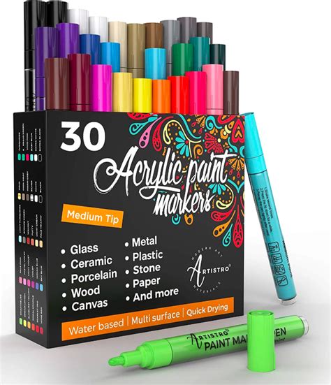 Artistro 30 Acrylic Paint Markers Medium Tip Giveaway Free Prizes Online