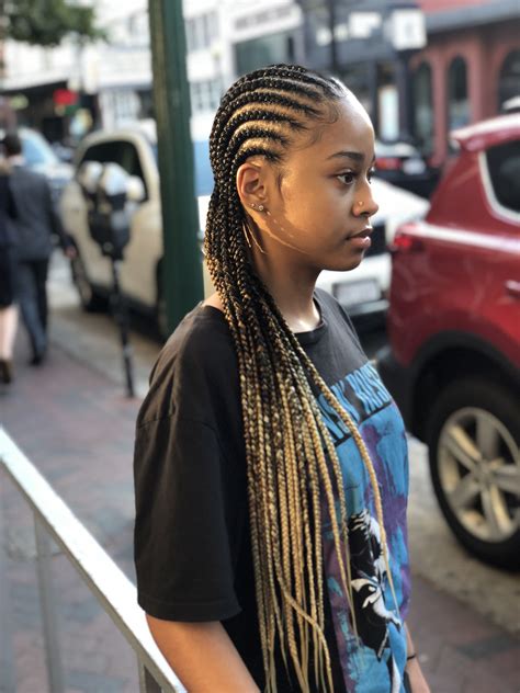 20 straight hairstyles that aren't even a little bit boring. @hairbykimani ️ | Braided cornrow hairstyles, African ...