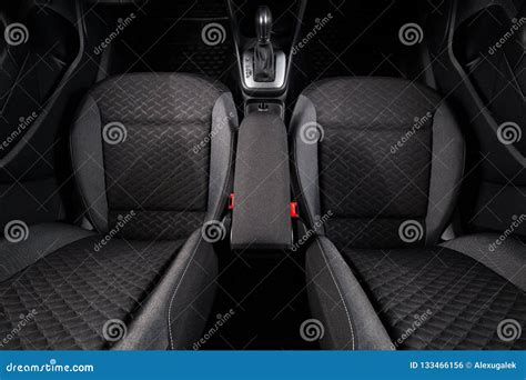 Clean New Black Car Interior Stock Photo Image Of Drive Dark 133466156