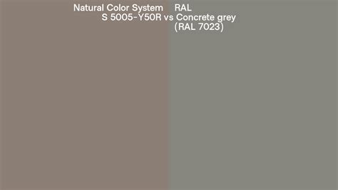 Natural Color System S Y R Vs Ral Concrete Grey Ral Side
