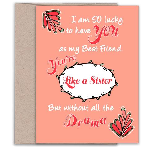 Card for Best Friend | Best Friend Birthday Card | Friend Card | Funny Birthday… | Birthday ...