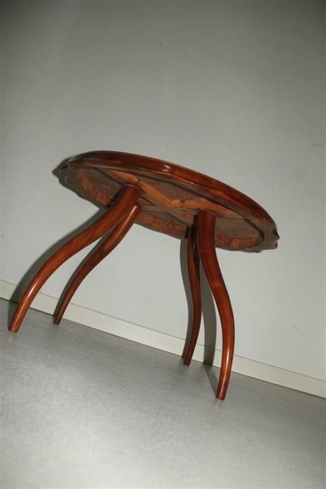 What kind of dining table has cabriole legs? Round Italian Table with Curved Legs, 1940s for sale at Pamono