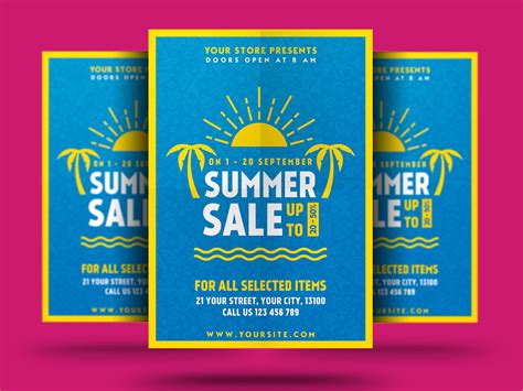 Summer Sale Flyer By Peachline On Dribbble