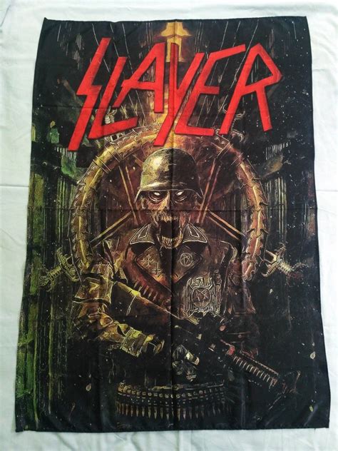 Slayer Repentlessflagheavythrashmetalclothposter Slayer