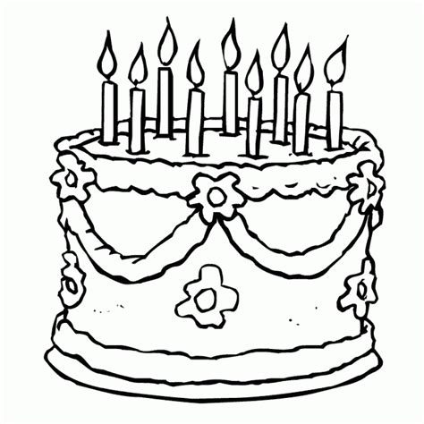 Get This Kids Printable Cake Coloring Pages X4lk2