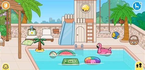 Toca Boca Home Idea 💡 Swiming Pool Swimming Outside Bathroom Ideas