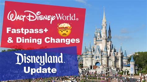 Walt Disney World Reopening And Disneyland News Fastpass And Dining