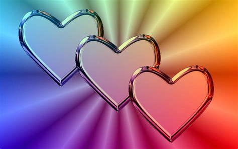 Rainbow Heart Triple Rainbow Love Heart Hd Wallpaper Peakpx
