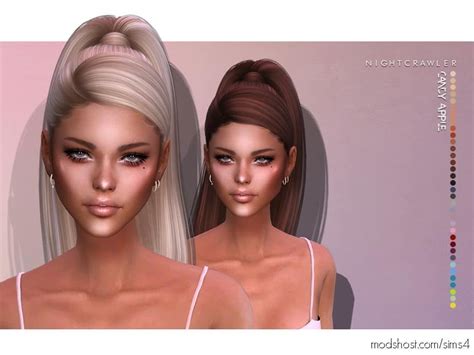 Nightcrawler Candy Apple Hair Mod For The Sims 4 At Modshost New