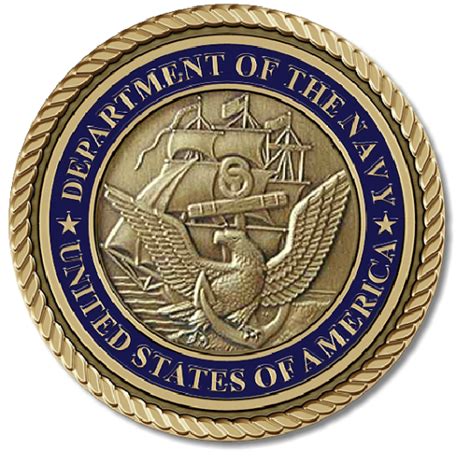Department of the Navy Bronze Medallion - Commemorative Medallions - Etched Brass and Full Color ...