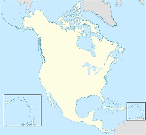 Map Of North America No Borders Real Map