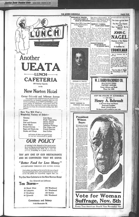 The Detroit Jewish News Digital Archives November 01 1918 Image 5