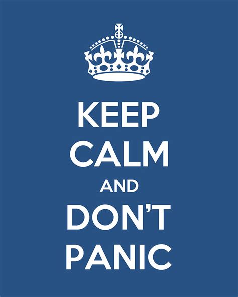 keep calm and don t panic digital art by edit voros pixels