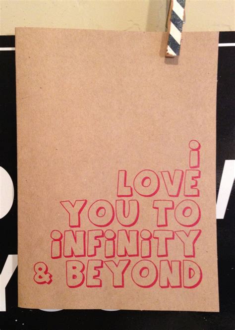 I Love You To Infinity And Beyond Valentines Day Card