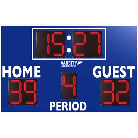 Varsity Scoreboards 3450 Soccer Multi Sport Scoreboard 8w X 6h